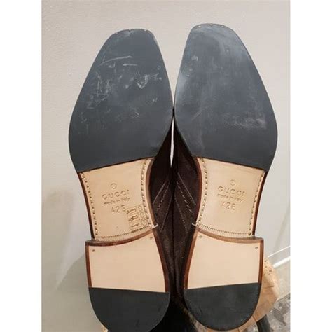 Mocassini Gucci in Scamosciato Marrone taglia 39.5 EU 